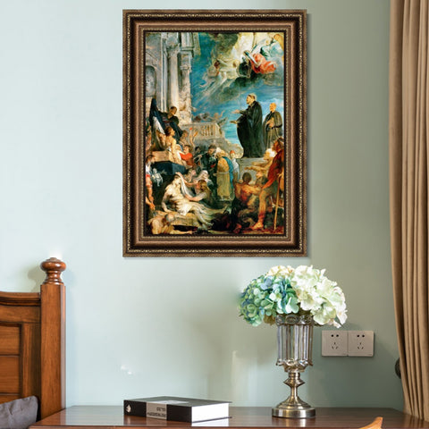 INVIN ART Framed Canvas Art Giclee Print Series#071 by Peter Paul Rubens Wall Art Living Room Home Office Decorations