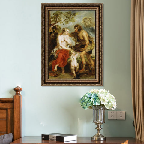 INVIN ART Framed Canvas Art Giclee Print Series#073 by Peter Paul Rubens Wall Art Living Room Home Office Decorations