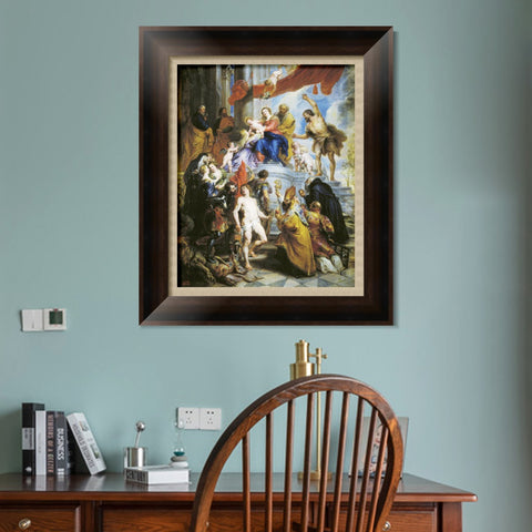 INVIN ART Framed Canvas Art Giclee Print Series#077 by Peter Paul Rubens Wall Art Living Room Home Office Decorations
