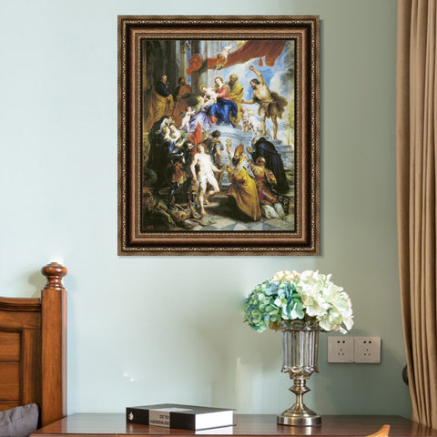 INVIN ART Framed Canvas Art Giclee Print Series#077 by Peter Paul Rubens Wall Art Living Room Home Office Decorations