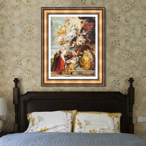 INVIN ART Framed Canvas Art Giclee Print Series#085 by Peter Paul Rubens Wall Art Living Room Home Office Decorations