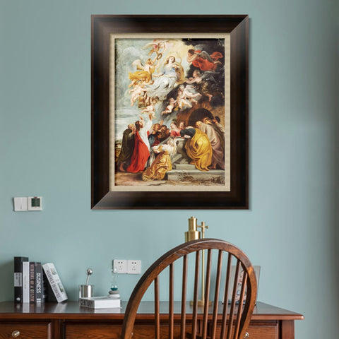 INVIN ART Framed Canvas Art Giclee Print Series#085 by Peter Paul Rubens Wall Art Living Room Home Office Decorations