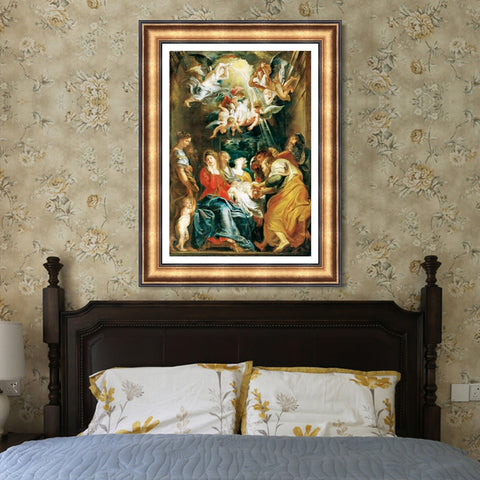 INVIN ART Framed Canvas Art Giclee Print Series#090 by Peter Paul Rubens Wall Art Living Room Home Office Decorations