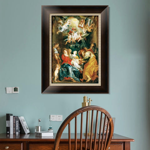 INVIN ART Framed Canvas Art Giclee Print Series#090 by Peter Paul Rubens Wall Art Living Room Home Office Decorations