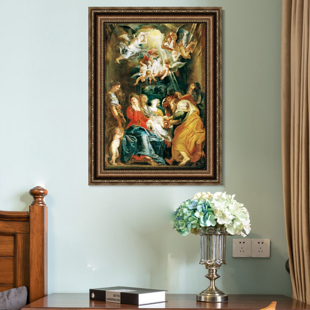 INVIN ART Framed Canvas Art Giclee Print Series#090 by Peter Paul Rubens Wall Art