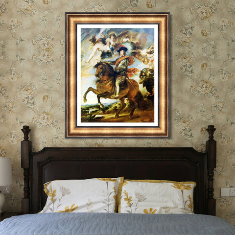 INVIN ART Framed Canvas Art Giclee Print Series#091 by Peter Paul Rubens Wall Art Living Room Home Office Decorations