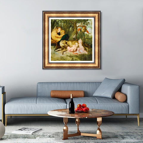 INVIN ART Framed Canvas Art Giclee Print Series#093 by Peter Paul Rubens Wall Art Living Room Home Office Decorations