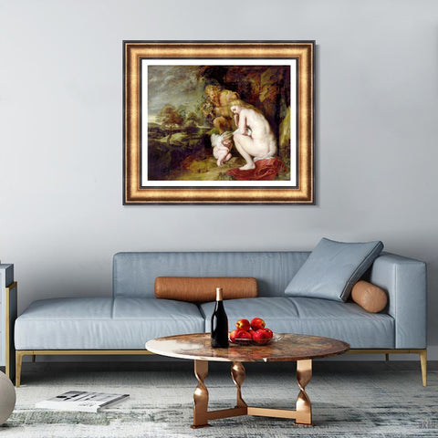 INVIN ART Framed Canvas Art Giclee Print Series#095 by Peter Paul Rubens Wall Art Living Room Home Office Decorations