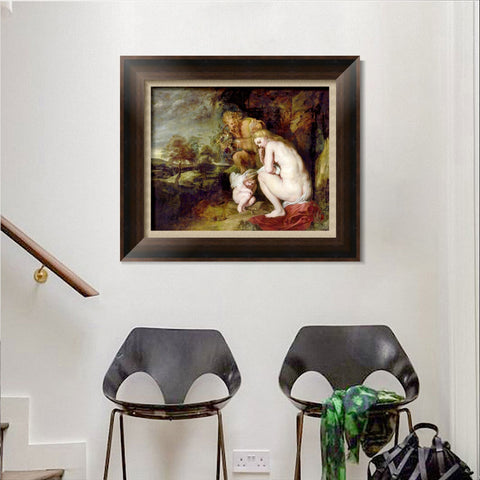 INVIN ART Framed Canvas Art Giclee Print Series#095 by Peter Paul Rubens Wall Art Living Room Home Office Decorations