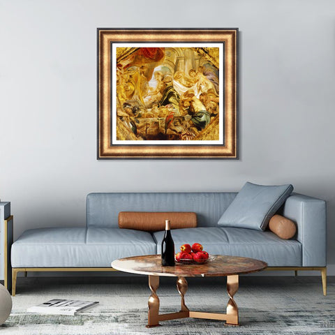 INVIN ART Framed Canvas Art Giclee Print Series#097 by Peter Paul Rubens Wall Art Living Room Home Office Decorations