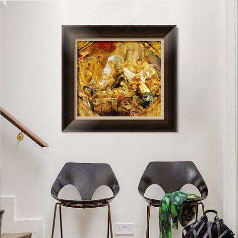 INVIN ART Framed Canvas Art Giclee Print Series#097 by Peter Paul Rubens Wall Art Living Room Home Office Decorations