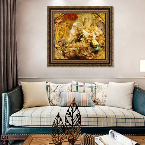 INVIN ART Framed Canvas Art Giclee Print Series#097 by Peter Paul Rubens Wall Art Living Room Home Office Decorations