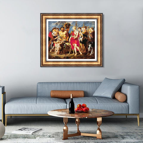 INVIN ART Framed Canvas Art Giclee Print Series#098 by Peter Paul Rubens Wall Art Living Room Home Office Decorations