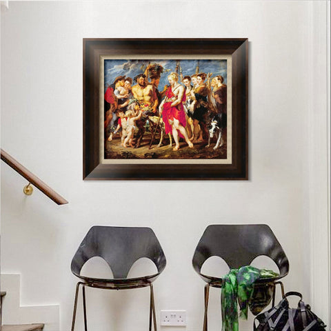 INVIN ART Framed Canvas Art Giclee Print Series#098 by Peter Paul Rubens Wall Art Living Room Home Office Decorations