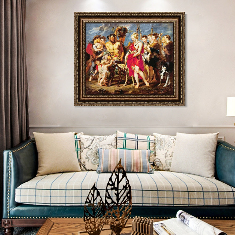 INVIN ART Framed Canvas Art Giclee Print Series#098 by Peter Paul Rubens Wall Art