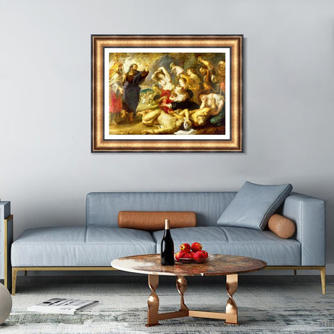 INVIN ART Framed Canvas Art Giclee Print Series#102 by Peter Paul Rubens Wall Art Living Room Home Office Decorations