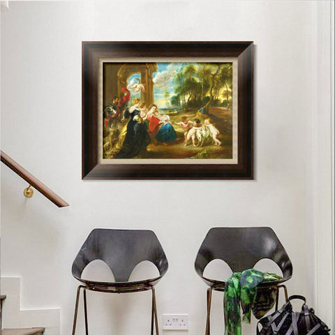 INVIN ART Framed Canvas Art Giclee Print Series#103 by Peter Paul Rubens Wall Art Living Room Home Office Decorations