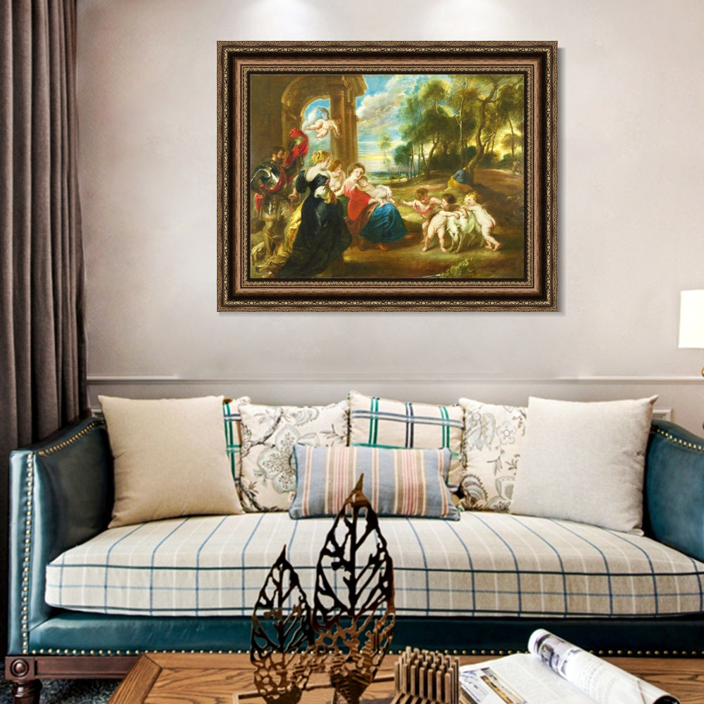 INVIN ART Framed Canvas Art Giclee Print Series#103 by Peter Paul Rubens Wall Art
