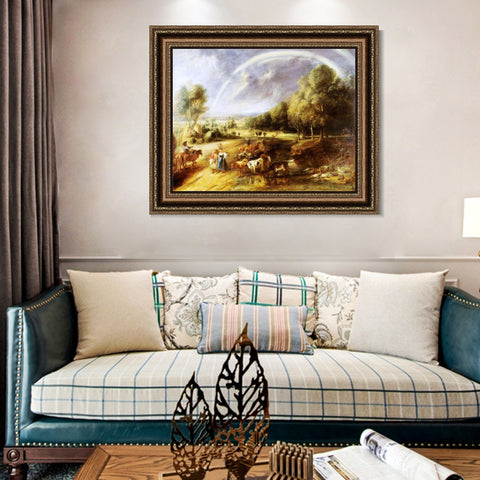 INVIN ART Framed Canvas Art Giclee Print Series#105 by Peter Paul Rubens Wall Art Living Room Home Office Decorations