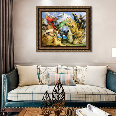 INVIN ART Framed Canvas Art Giclee Print Series#107 by Peter Paul Rubens Wall Art Living Room Home Office Decorations
