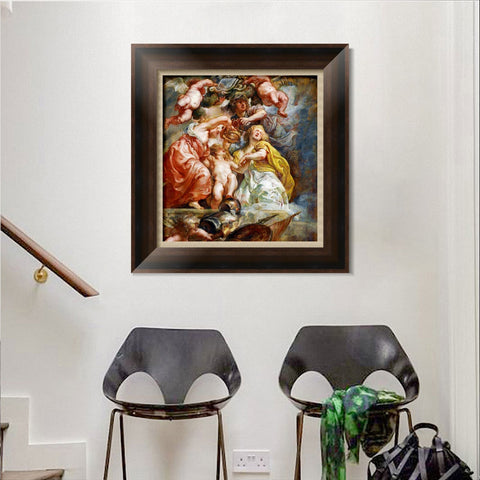 INVIN ART Framed Canvas Art Giclee Print Series#108 by Peter Paul Rubens Wall Art Living Room Home Office Decorations