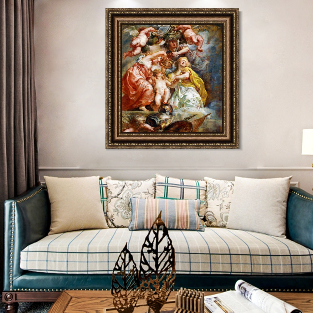INVIN ART Framed Canvas Art Giclee Print Series#108 by Peter Paul Rubens Wall Art
