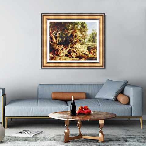 INVIN ART Framed Canvas Art Giclee Print Series#109 by Peter Paul Rubens Wall Art Living Room Home Office Decorations