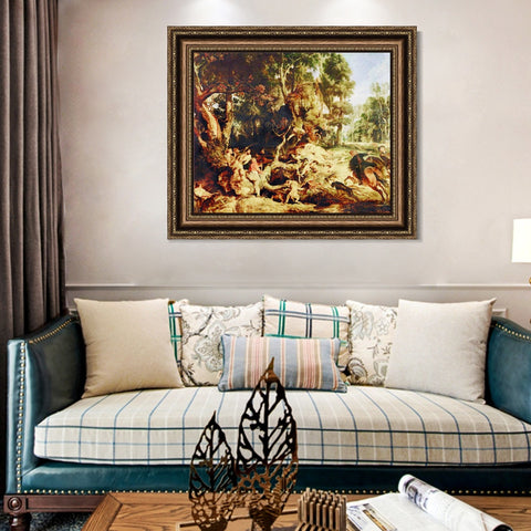 INVIN ART Framed Canvas Art Giclee Print Series#109 by Peter Paul Rubens Wall Art Living Room Home Office Decorations