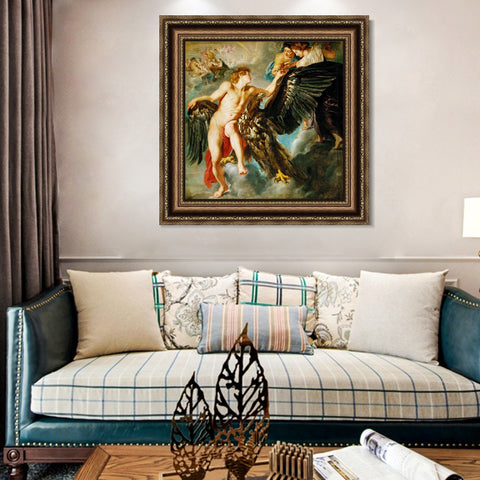 INVIN ART Framed Canvas Art Giclee Print Series#110 by Peter Paul Rubens Wall Art Living Room Home Office Decorations