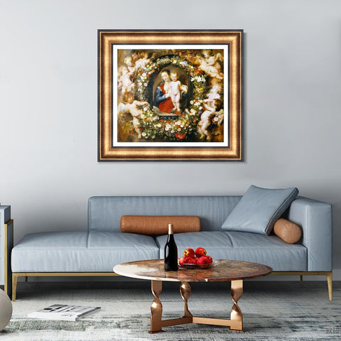 INVIN ART Framed Canvas Art Giclee Print Series#111 by Peter Paul Rubens Wall Art Living Room Home Office Decorations
