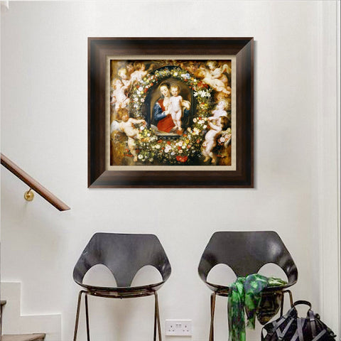 INVIN ART Framed Canvas Art Giclee Print Series#111 by Peter Paul Rubens Wall Art Living Room Home Office Decorations