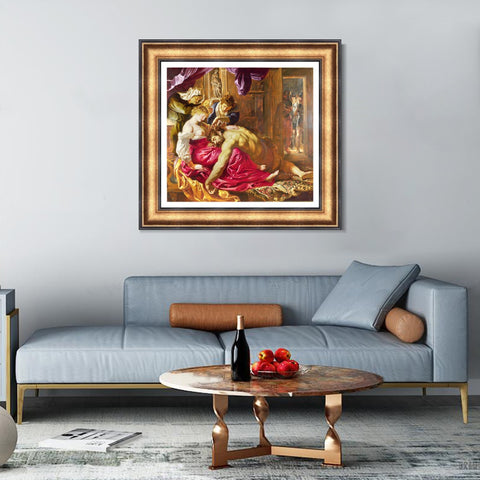 INVIN ART Framed Canvas Art Giclee Print Series#112 by Peter Paul Rubens Wall Art Living Room Home Office Decorations