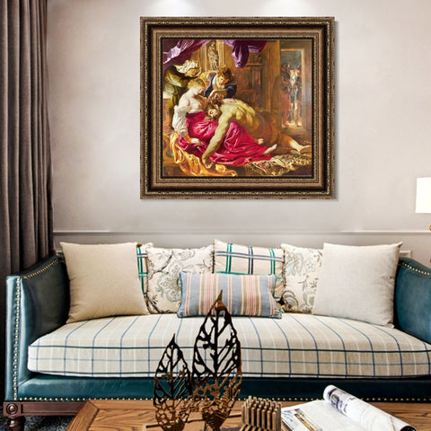 INVIN ART Framed Canvas Art Giclee Print Series#112 by Peter Paul Rubens Wall Art Living Room Home Office Decorations