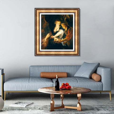 INVIN ART Framed Canvas Art Giclee Print Series#113 by Peter Paul Rubens Wall Art Living Room Home Office Decorations