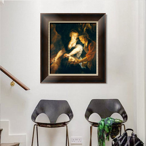 INVIN ART Framed Canvas Art Giclee Print Series#113 by Peter Paul Rubens Wall Art Living Room Home Office Decorations