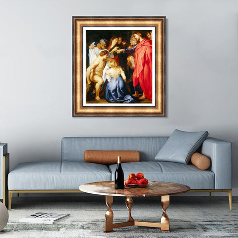 INVIN ART Framed Canvas Art Giclee Print Series#114 by Peter Paul Rubens Wall Art Living Room Home Office Decorations