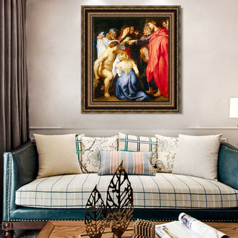 INVIN ART Framed Canvas Art Giclee Print Series#114 by Peter Paul Rubens Wall Art Living Room Home Office Decorations