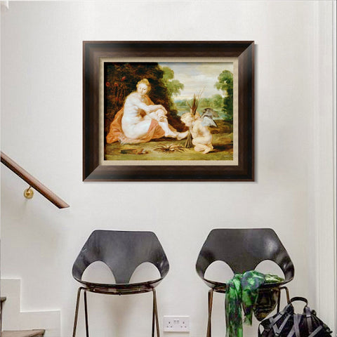 INVIN ART Framed Canvas Art Giclee Print Series#115 by Peter Paul Rubens Wall Art Living Room Home Office Decorations