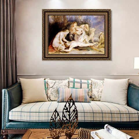 INVIN ART Framed Canvas Art Giclee Print Series#117 by Peter Paul Rubens Wall Art Living Room Home Office Decorations