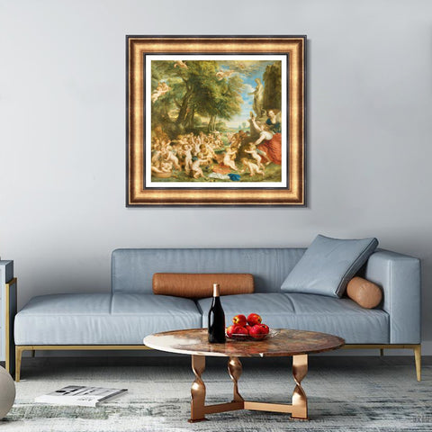 INVIN ART Framed Canvas Art Giclee Print Series#121 by Peter Paul Rubens Wall Art Living Room Home Office Decorations