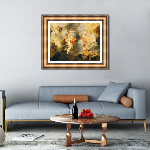 INVIN ART Framed Canvas Art Giclee Print Series#123 by Peter Paul Rubens Wall Art Living Room Home Office Decorations