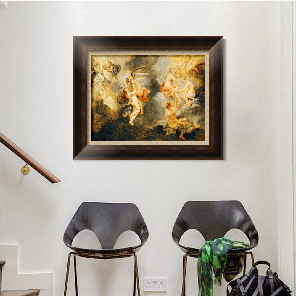 INVIN ART Framed Canvas Art Giclee Print Series#123 by Peter Paul Rubens Wall Art