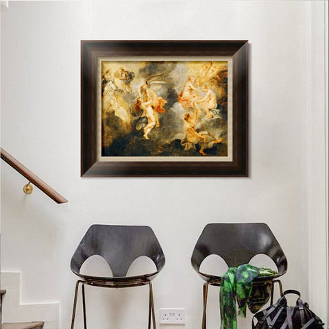 INVIN ART Framed Canvas Art Giclee Print Series#123 by Peter Paul Rubens Wall Art Living Room Home Office Decorations
