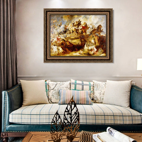 INVIN ART Framed Canvas Art Giclee Print Series#127 by Peter Paul Rubens Wall Art Living Room Home Office Decorations