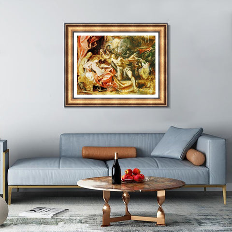 INVIN ART Framed Canvas Art Giclee Print Series#129 by Peter Paul Rubens Wall Art Living Room Home Office Decorations