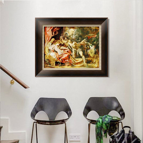 INVIN ART Framed Canvas Art Giclee Print Series#129 by Peter Paul Rubens Wall Art Living Room Home Office Decorations