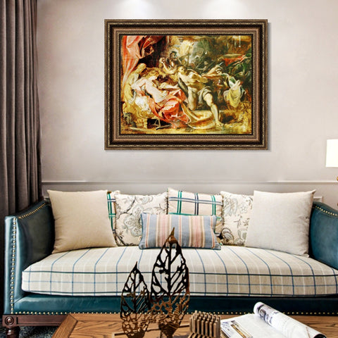 INVIN ART Framed Canvas Art Giclee Print Series#129 by Peter Paul Rubens Wall Art Living Room Home Office Decorations