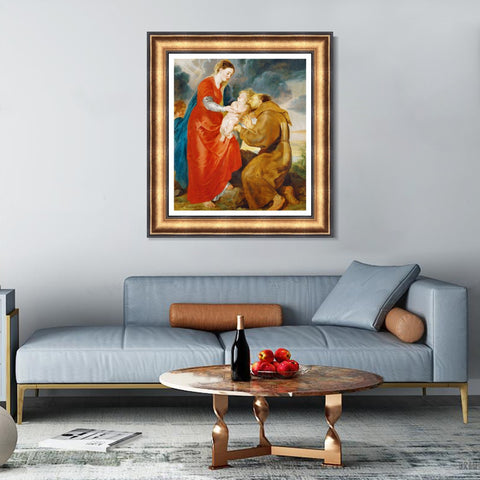 INVIN ART Framed Canvas Art Giclee Print Series#130 by Peter Paul Rubens Wall Art Living Room Home Office Decorations