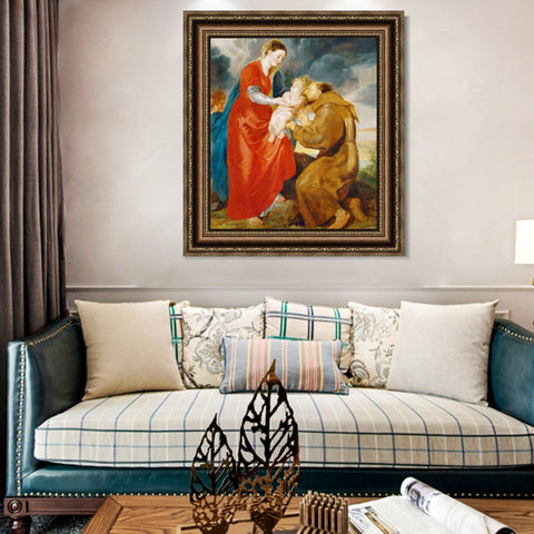 INVIN ART Framed Canvas Art Giclee Print Series#130 by Peter Paul Rubens Wall Art Living Room Home Office Decorations