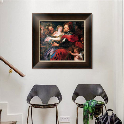 INVIN ART Framed Canvas Art Giclee Print Series#131 by Peter Paul Rubens Wall Art Living Room Home Office Decorations